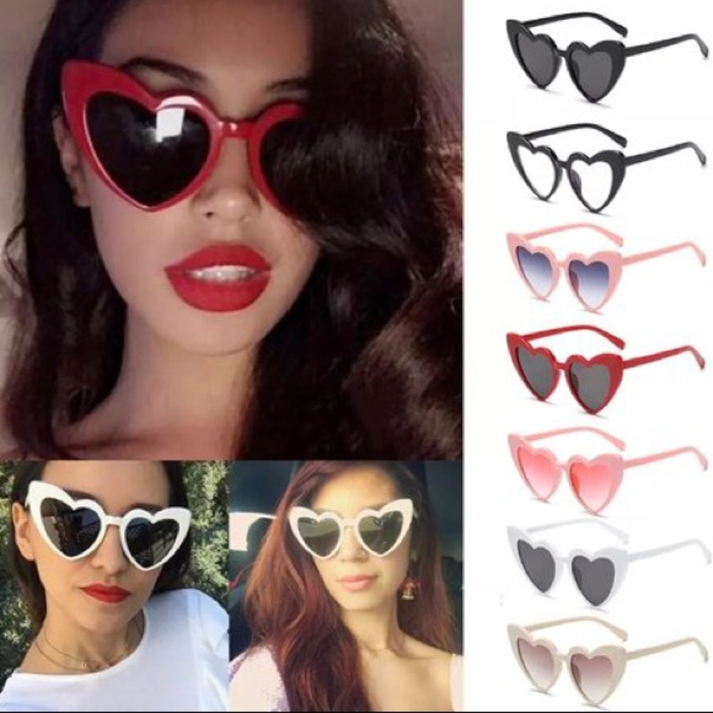 RED HEART SHAPE VINTAGE LOOK SUNGLASSES
*NWT*